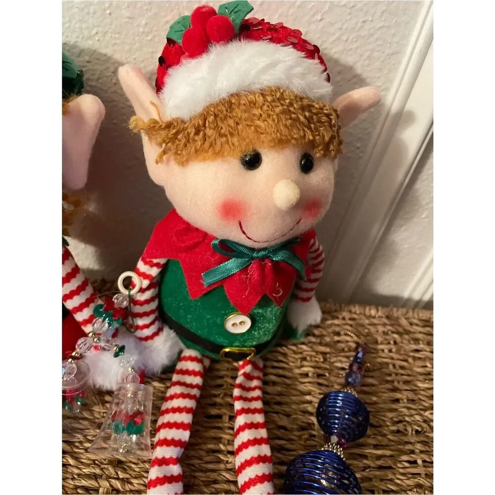 Elf Darling Christmas Shelf Sitters & Glass Blown Christmas Tree Ornaments